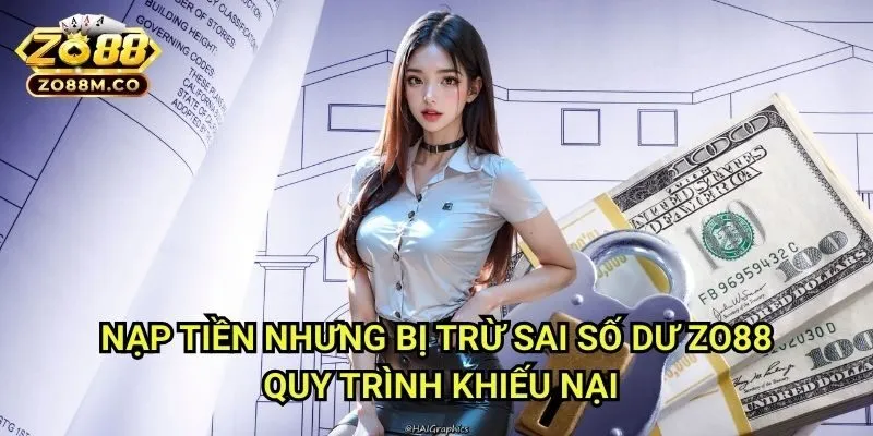 Nạp tiền nhưng bị trừ sai số dư Zo88 - Quy Trình Khiếu Nại